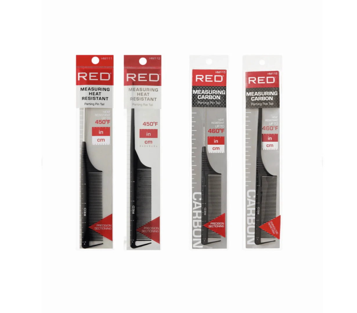 Red Measuring Precision Sectioning Comb