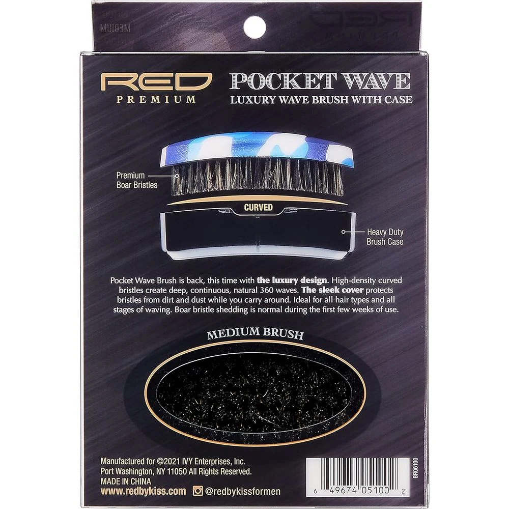 RED Rocket Wave X Bow Wow Curved Brush - Medium Bristle - Image 5