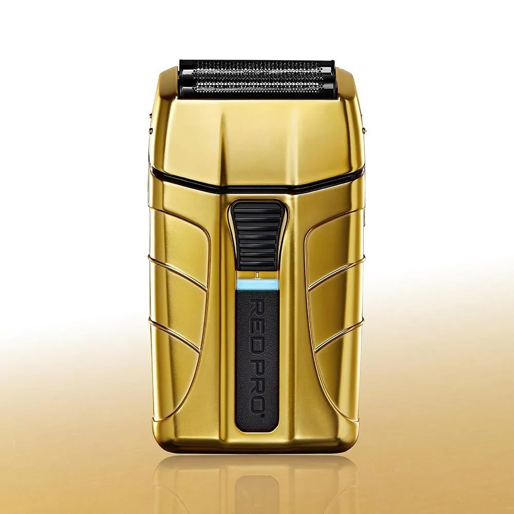 Red Pro Cordless Shaver – Matte Gold / Black - Image 2