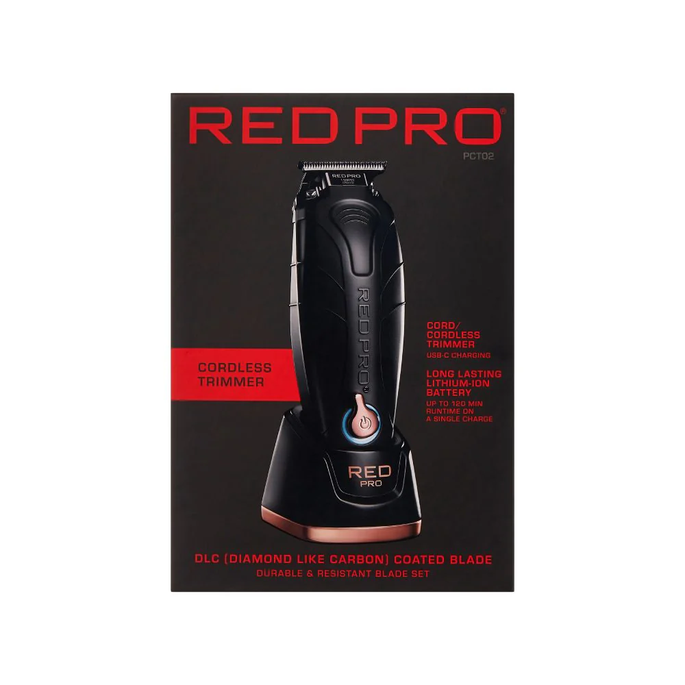 Red Pro Cordless Trimmer – Matte Gold / Black - Image 10