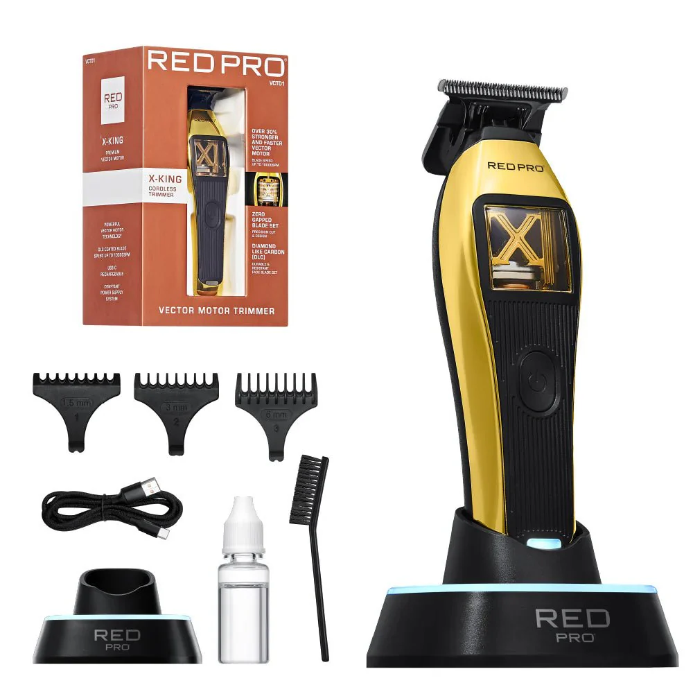 Red PRO X-King Vector Motor Cordless Trimmer