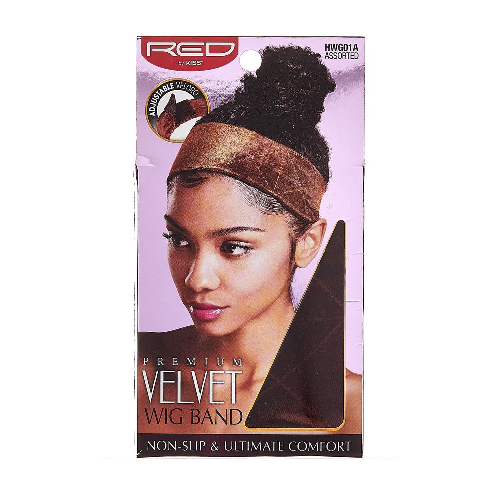 Red Velvet Wig Band Assorted Colors - Image 2