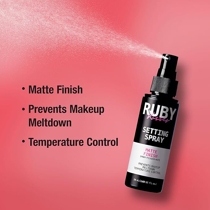 Ruby Kisses 24Hr Never Touch Up Matte Finish Setting Spray – 1.69 Fl Oz - Image 3