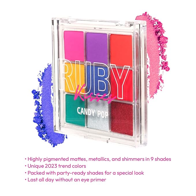 Ruby Kisses 9-Color Eyeshadow Palette - Image 3
