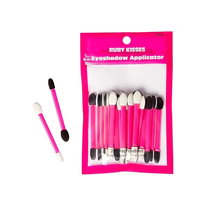 Ruby Kisses Eyeshadow Applicators – Dual-Sided Sponge, 20 pcs