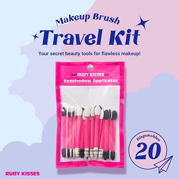 Ruby Kisses Eyeshadow Applicators – Dual-Sided Sponge, 20 pcs - Image 2