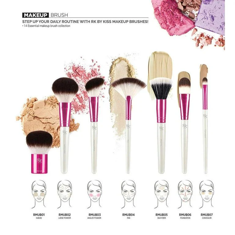 Ruby Kisses Face Makeup Brushes - Image 2