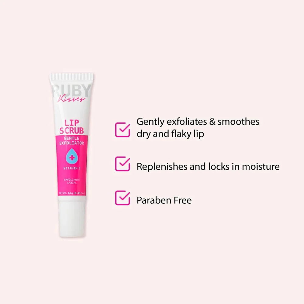 Ruby Kisses Gentle Lip Scrub Vitamin E – 14g - Image 2