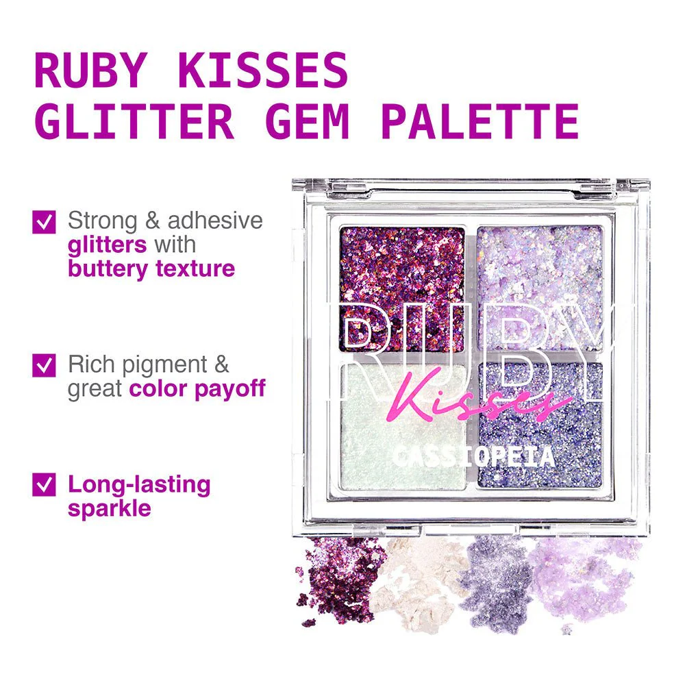 Ruby Kisses Glitter Gem Palette – 2.96g - Image 12