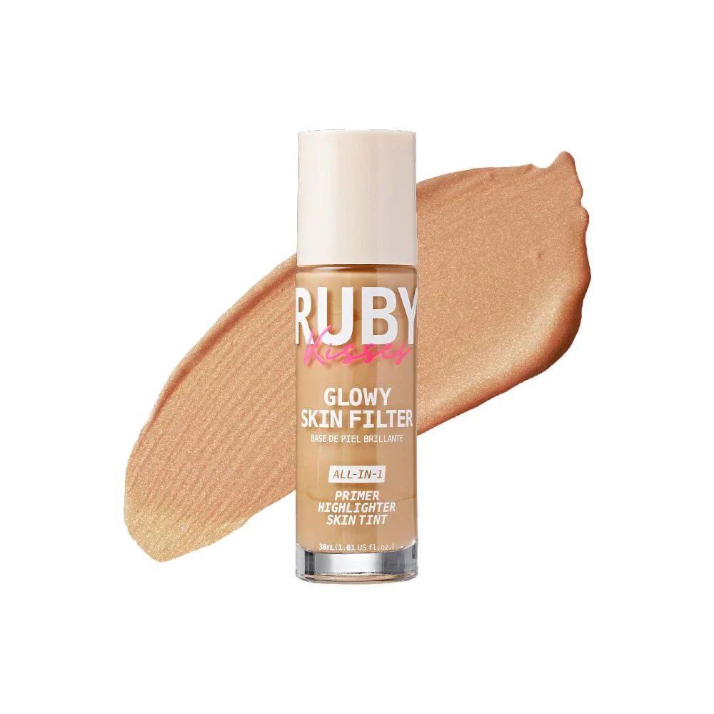 Ruby Kisses Glowy Skin Filter Foundation – 3-in-1 Primer, Skin Tint & Highlighter 10 Shades - Image 11