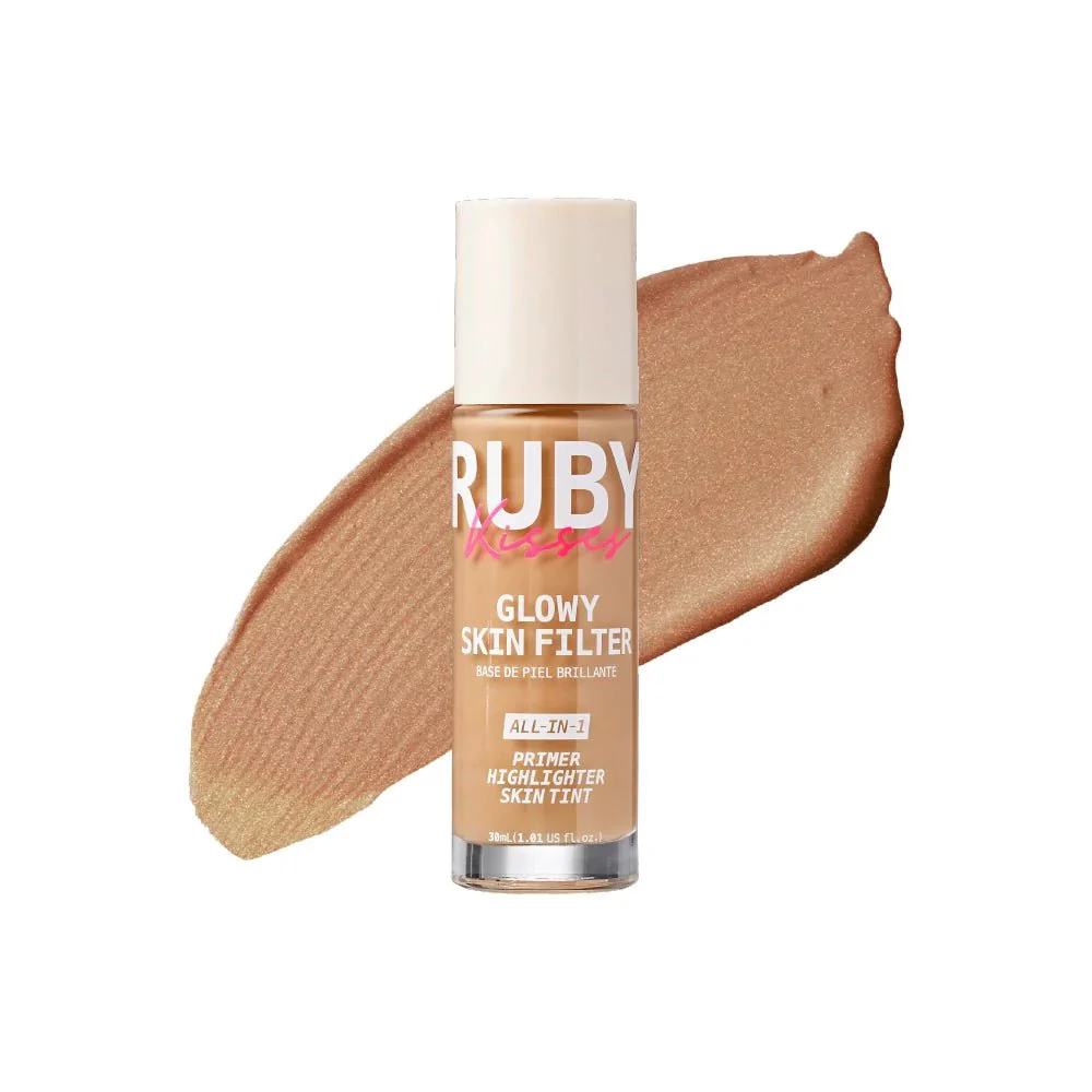 Ruby Kisses Glowy Skin Filter Foundation – 3-in-1 Primer, Skin Tint & Highlighter 10 Shades - Image 12