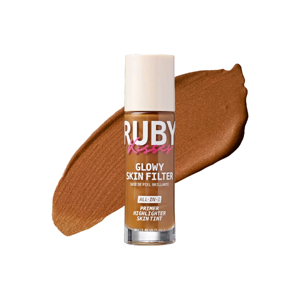 Ruby Kisses Glowy Skin Filter Foundation – 3-in-1 Primer, Skin Tint & Highlighter 10 Shades - Image 15