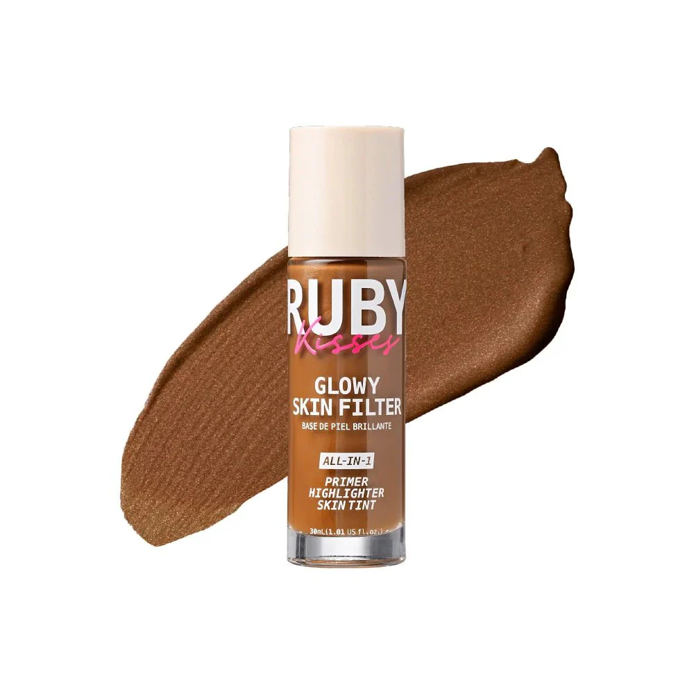 Ruby Kisses Glowy Skin Filter Foundation – 3-in-1 Primer, Skin Tint & Highlighter 10 Shades - Image 16