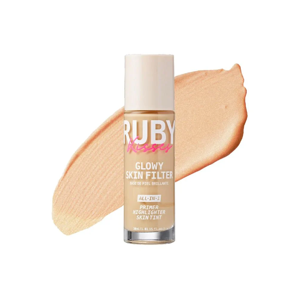 Ruby Kisses Glowy Skin Filter Foundation – 3-in-1 Primer, Skin Tint & Highlighter 10 Shades - Image 8