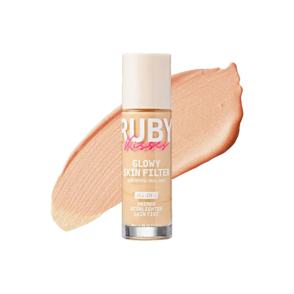 Ruby Kisses Glowy Skin Filter Foundation – 3-in-1 Primer, Skin Tint & Highlighter 10 Shades - Image 9