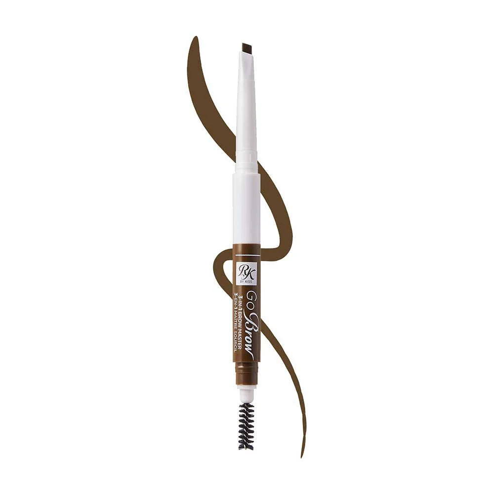 Ruby Kisses Go Brow 3-in-1 Brow Master – Waterproof Brow Pencil - Image 3