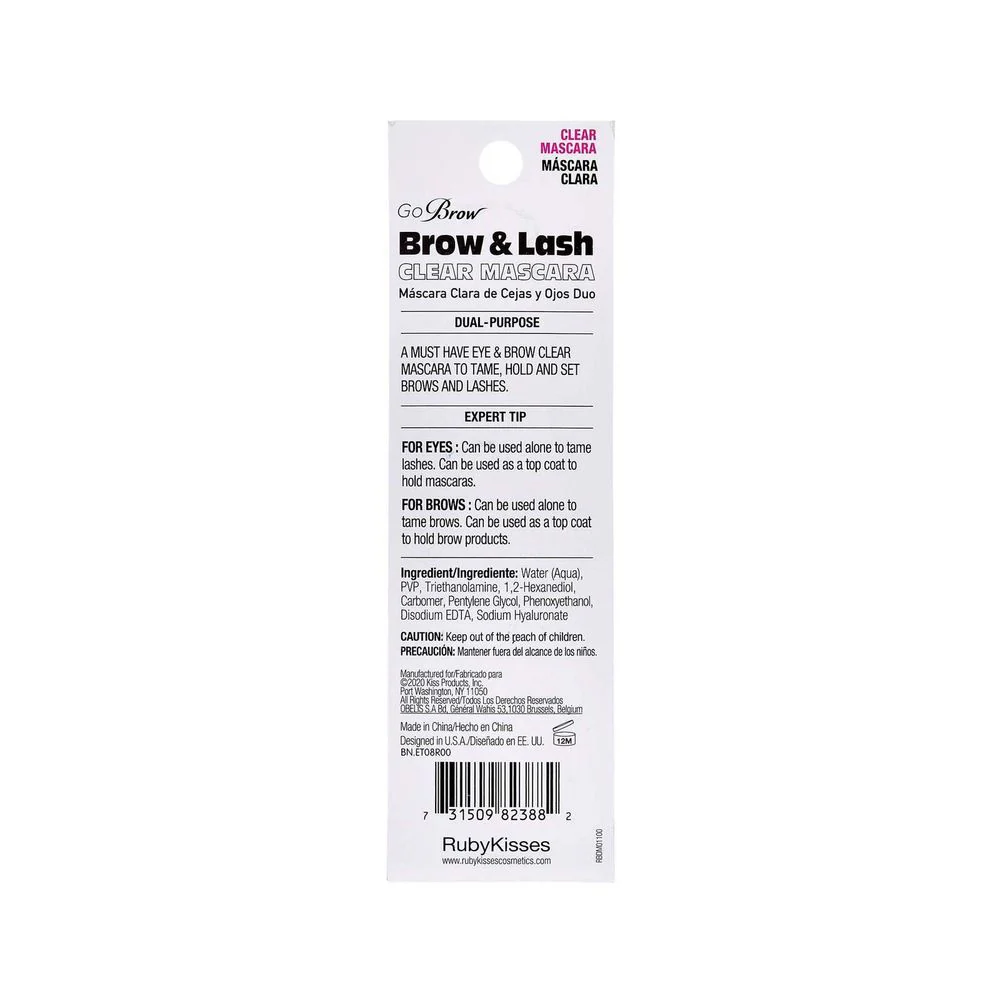Ruby Kisses Go Brow Duo Mascara – Clear - Image 6