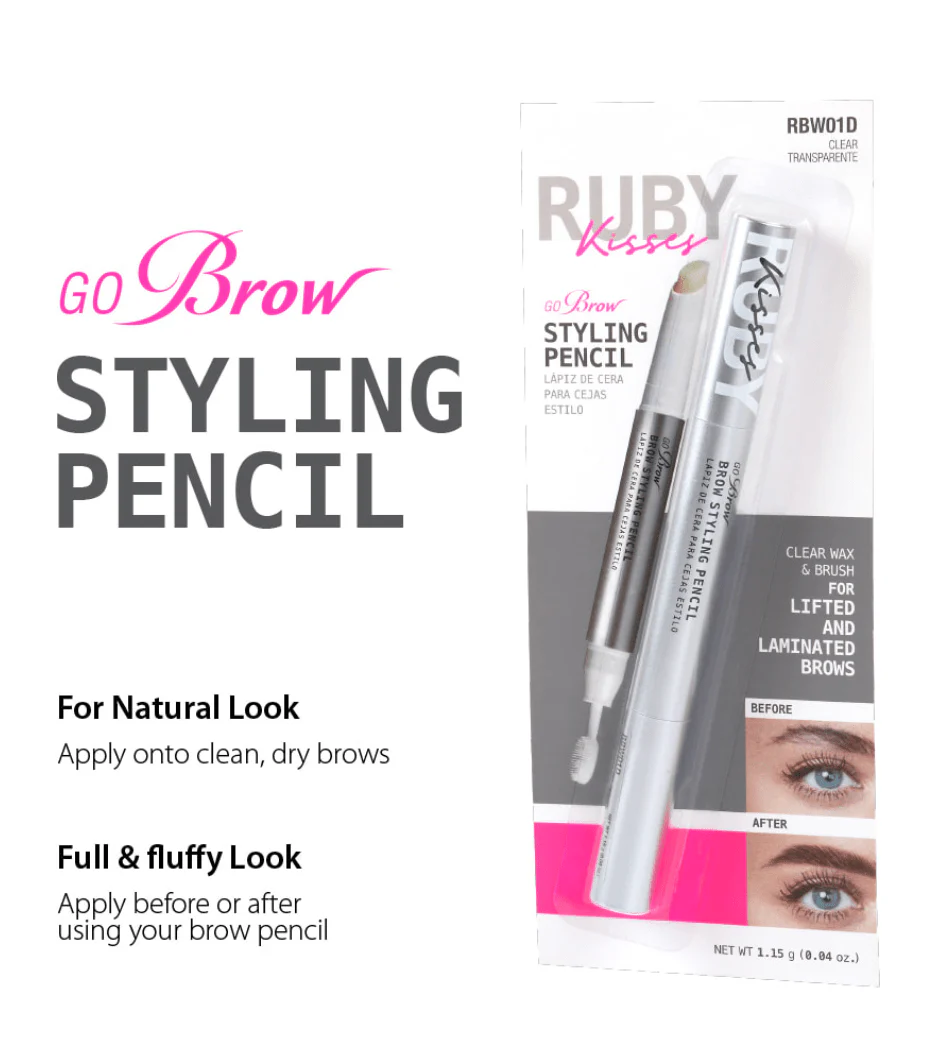 Ruby Kisses Go Brow Wax Pencil – Clear Wax - Image 2