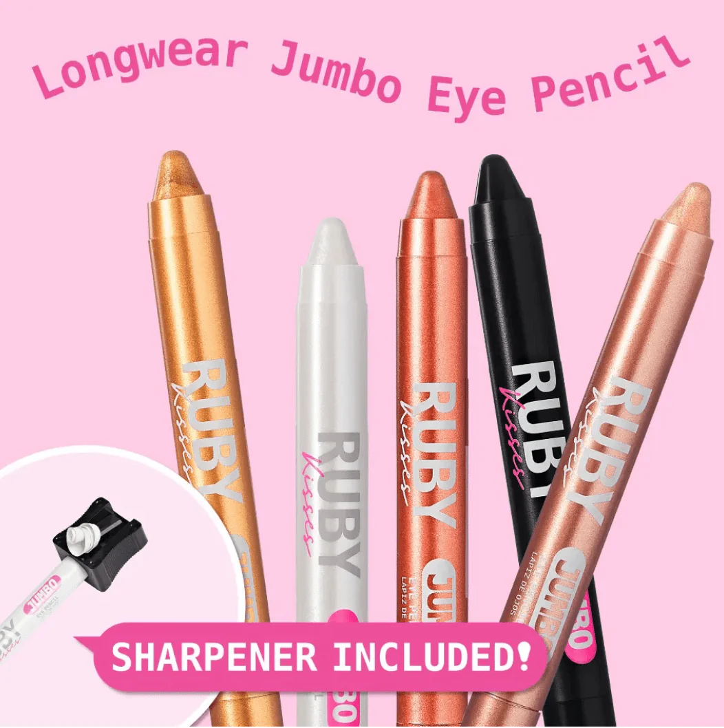 Ruby Kisses Jumbo Eye Pencil with Sharpener – 0.18 oz