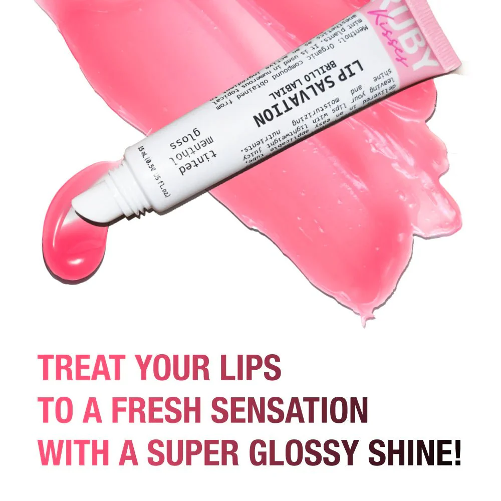 Ruby Kisses Lip Salvation Lip Gloss Menthol-Infused Treatment β 15ml - Image 7