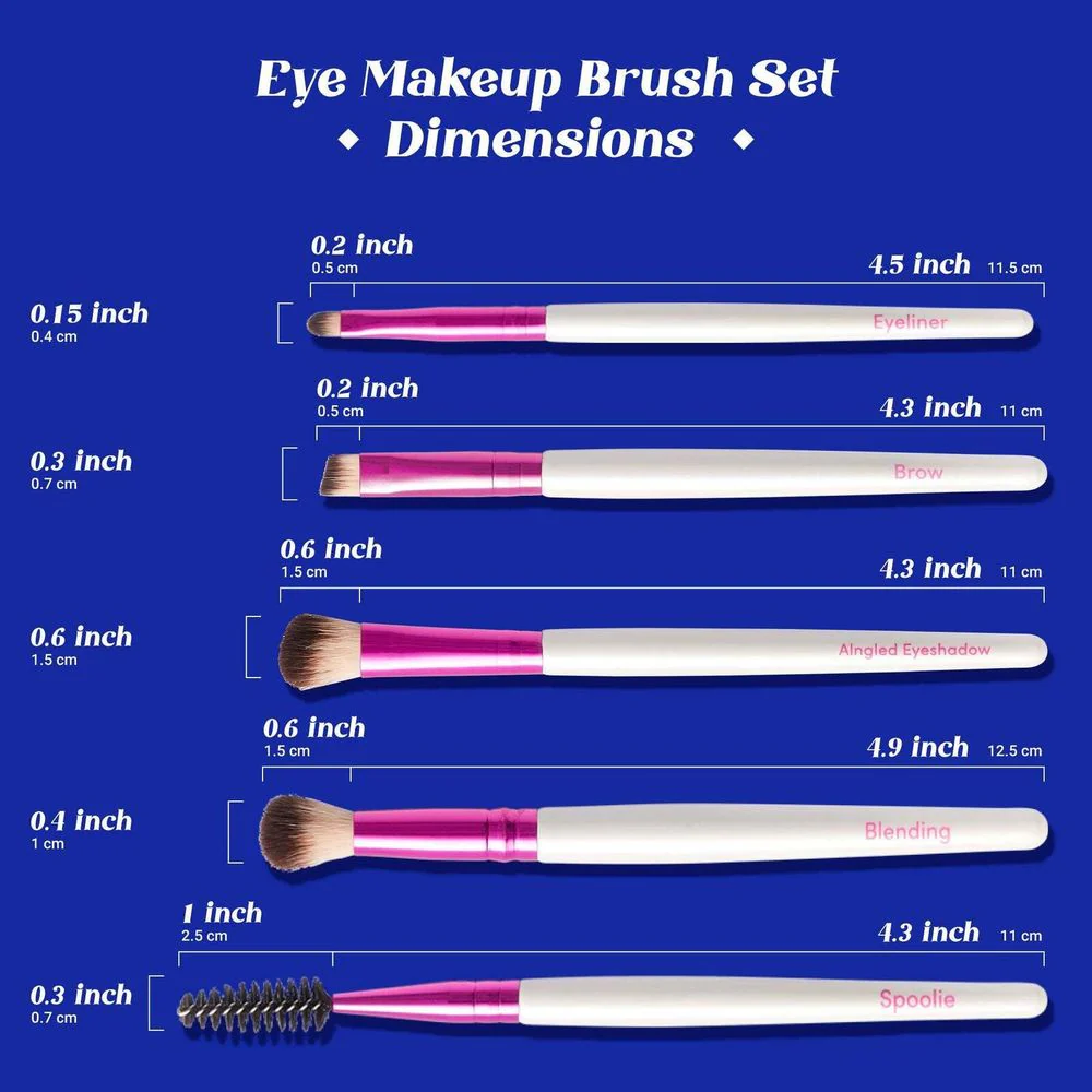 Ruby Kisses Makeup Brush Kit – Face, Eye & Complexion Sets - Image 14