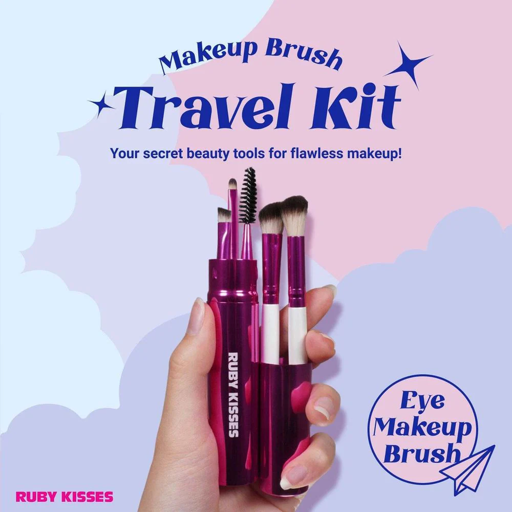 Ruby Kisses Makeup Brush Kit – Face, Eye & Complexion Sets - Image 6