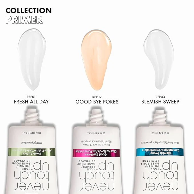 Ruby Kisses Never Touch Up Face Primer – Velvety-Smooth Finish 20ml - Image 5