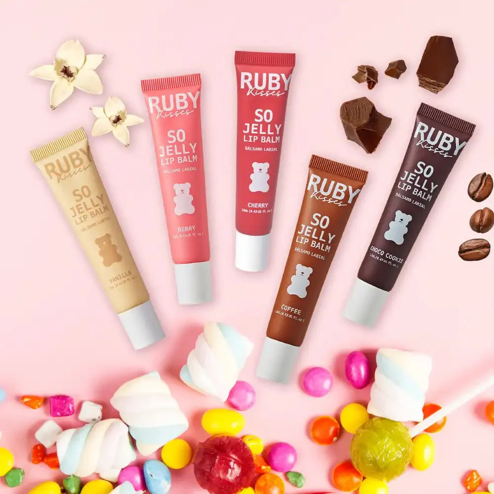 Ruby Kisses So Jelly Tinted Lip Balm – Scented, Hydrating Lip Treatment