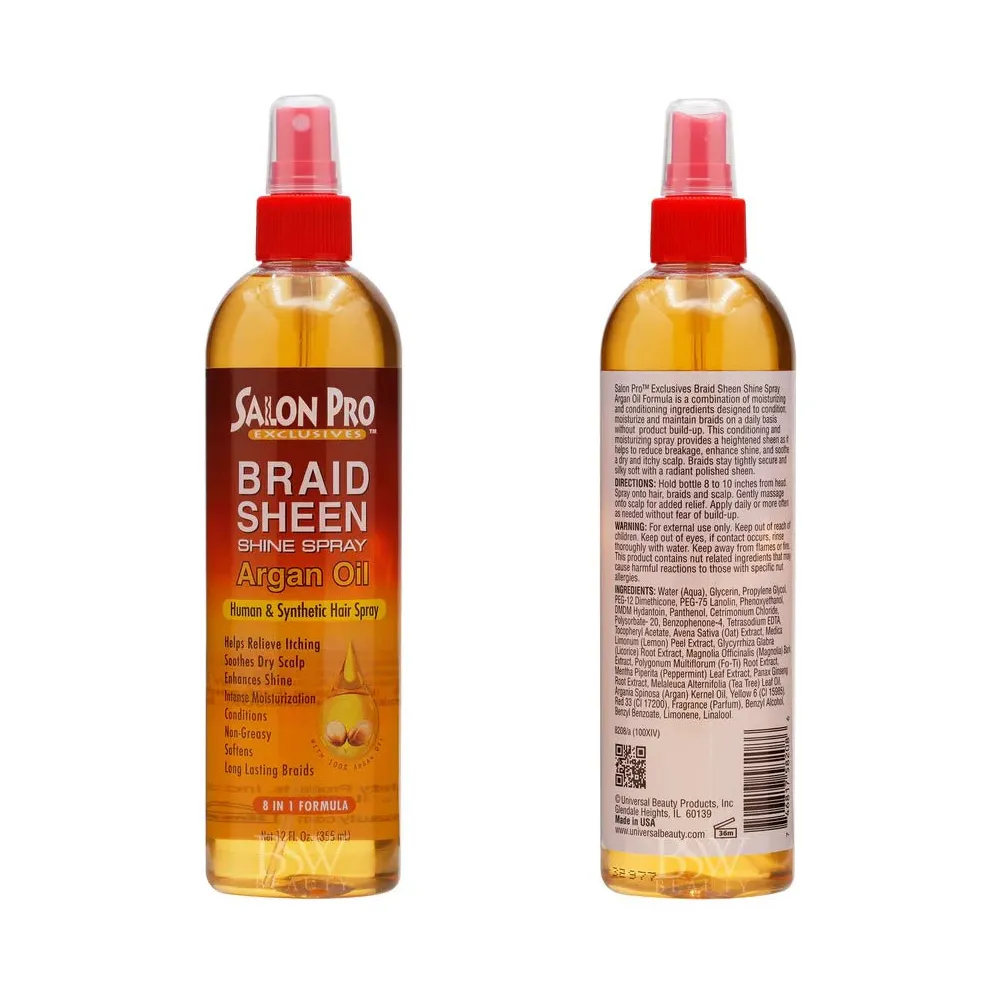 Salon Pro Exclusive Braid Sheen Shine Spray β 12 oz - Image 4