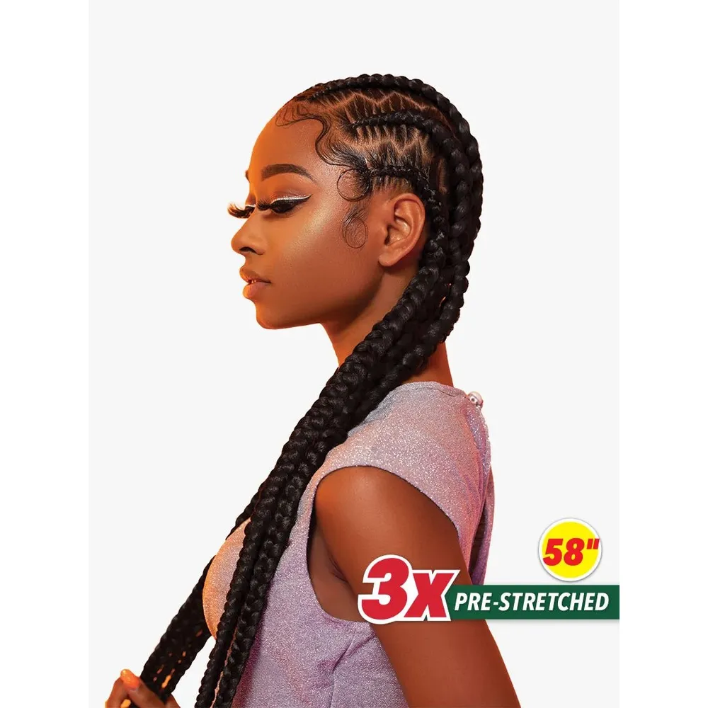 Sensationnel 3X X‑pression Synthetic Braiding Hair – Pre‑Stretched 58″ - Image 2