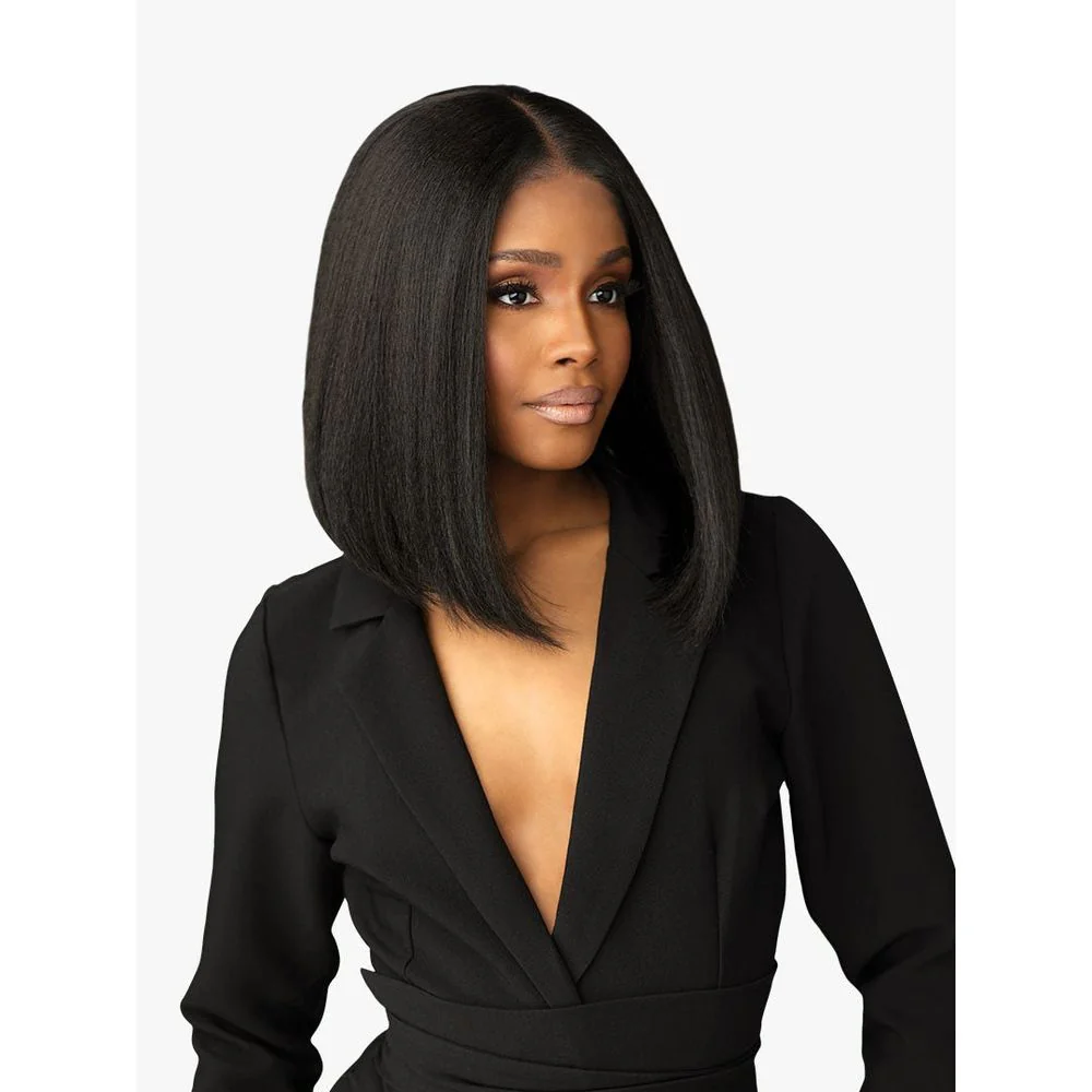 Sensationnel Synthetic Hair Butta Chic Bob Glueless HD Lace Front Wig - LOB Unit 8 - Image 6