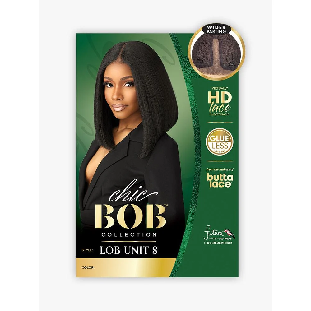 Sensationnel Synthetic Hair Butta Chic Bob Glueless HD Lace Front Wig - LOB Unit 8 - Image 8