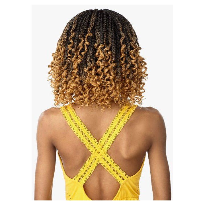 Sensationnel Cloud 9 4x4 Braided Lace Wig - Feed-In Box Braid Twist 12" - Image 3