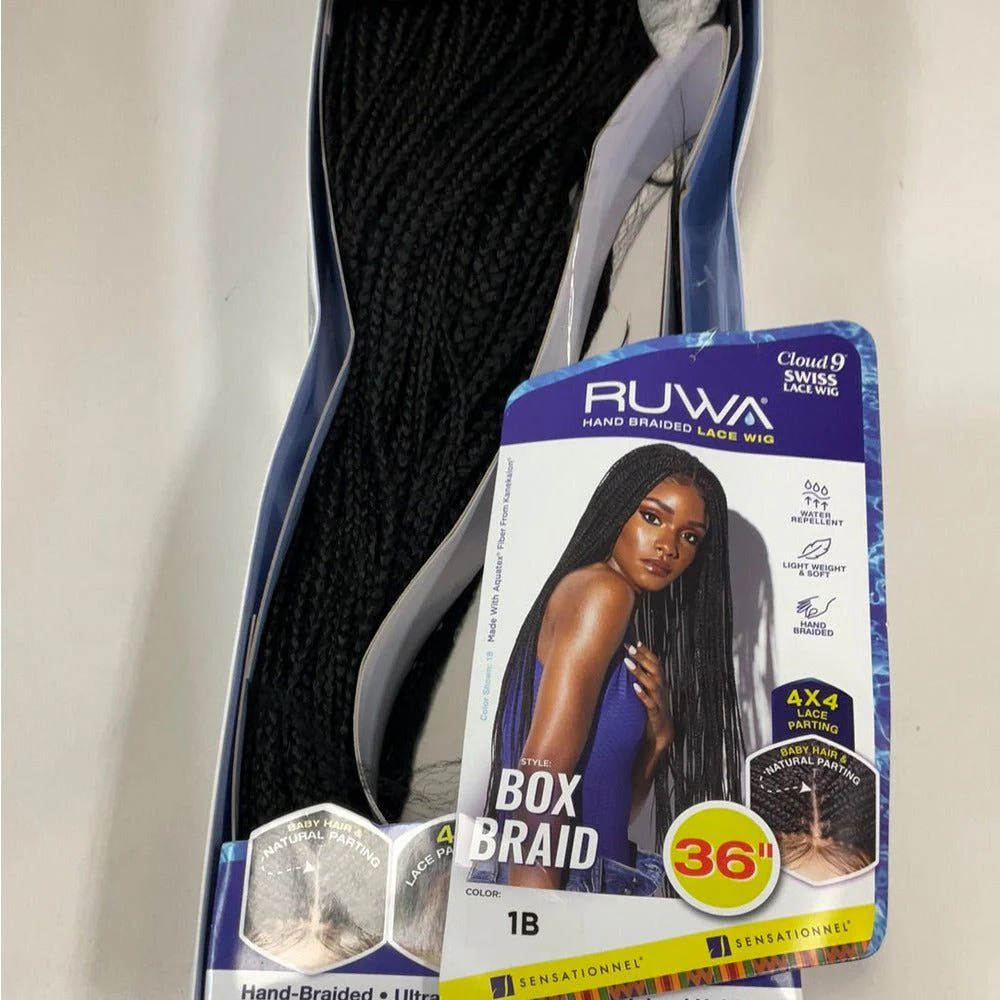 Sensationnel Cloud 9 RUWA 4x4 Synthetic Swiss Lace Wig - Box Braid 36" - Image 6