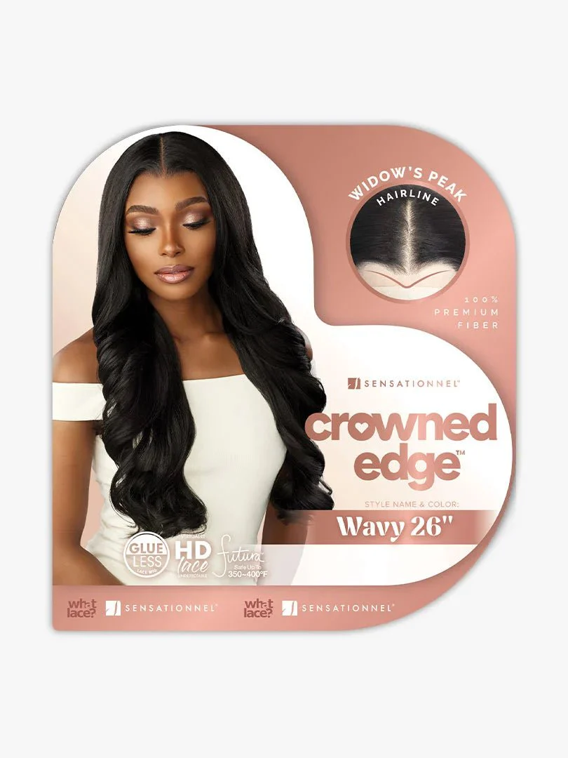 Sensationnel Crowned Edge 13x5 Synthetic HD Lace Wig – Wavy 26" - Image 3
