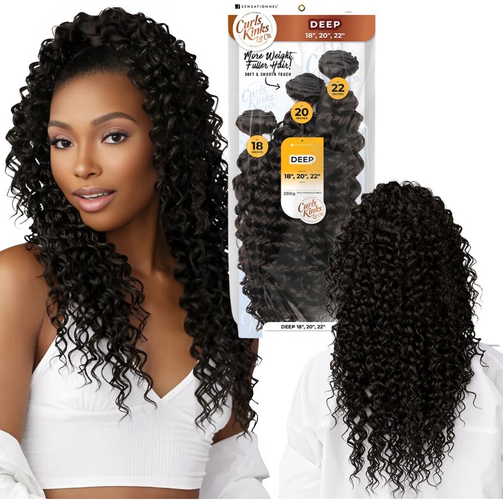 Sensationnel Curls Kinks & Co. Synthetic Weave Multipack - Deep