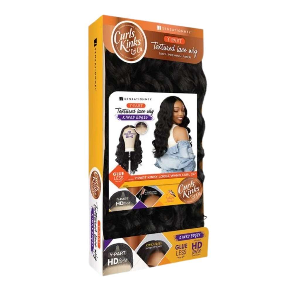 Sensationnel Curls Kinks & Co. HD Lace Y‑Part Wig – Kinky Loose Wand Curl 24″ - Image 7