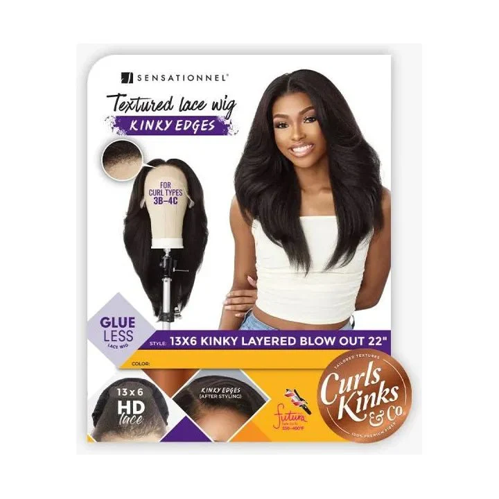 Sensationnel Kinky Edges 13x6 HD Lace Wig – Kinky Layered Blowout 22" - Image 7
