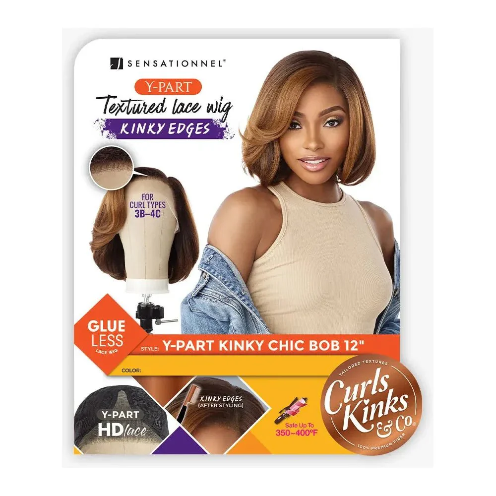 Sensationnel Curls Kinks & Co. Kinky Edges Y‑Part Wig – Kinky Chic Bob 12″ - Image 3
