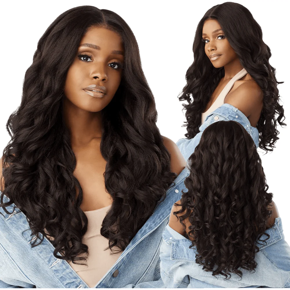 Sensationnel Kinky Edges Y‑Part HD Lace Wig – Kinky Loose Spiral 24″