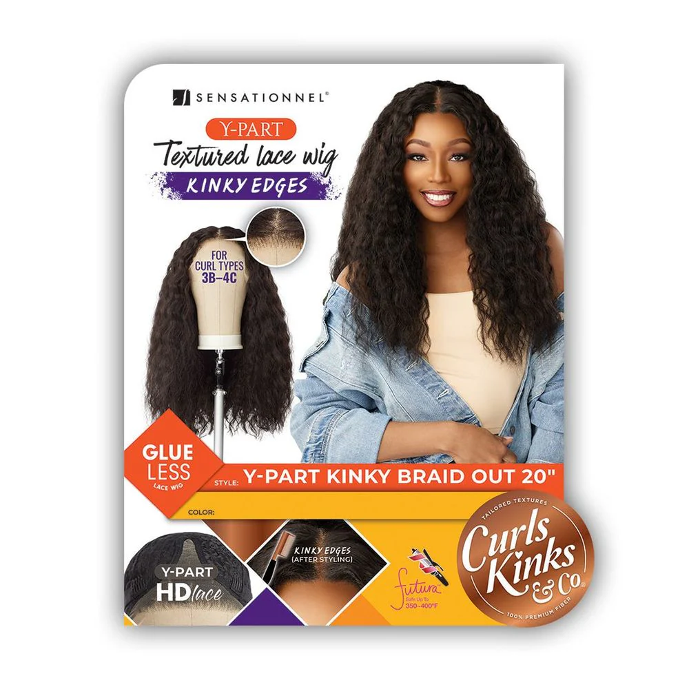 Sensationnel Curls Kinks & Co. HD Lace Y‑Part Wig – Kinky Braid Out 20″ - Image 5