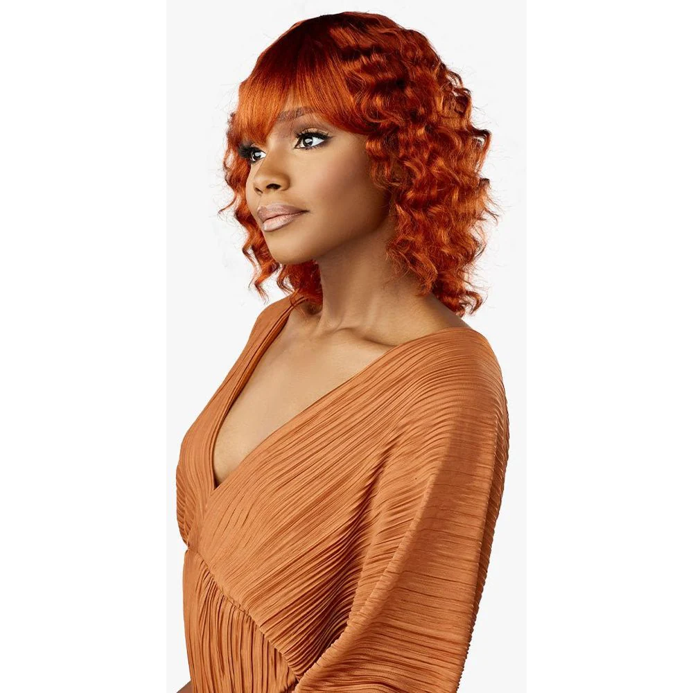 Sensationnel Empire Bob Collection 100% Human Hair Full Wig - Wavy Cut 12" - Image 3