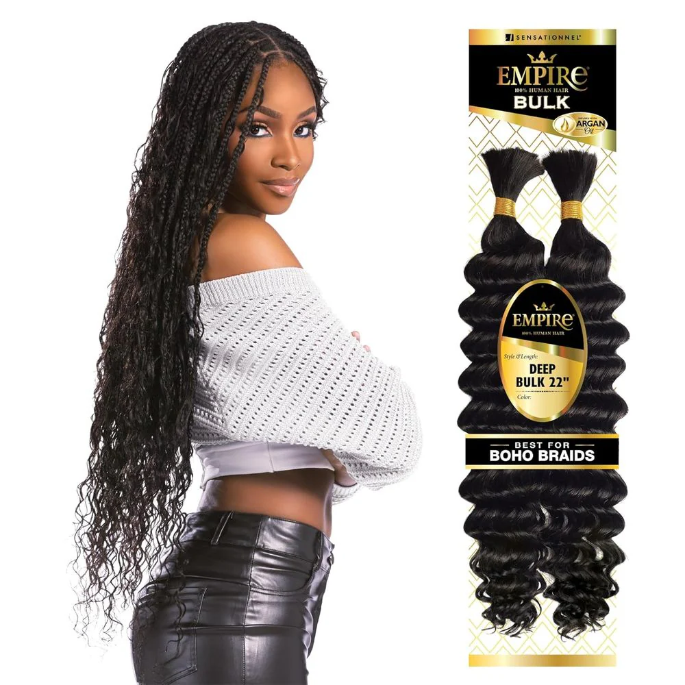 Sensationnel Empire Bulk Braiding Deep Bulk Human Hair - 22" - Image 2