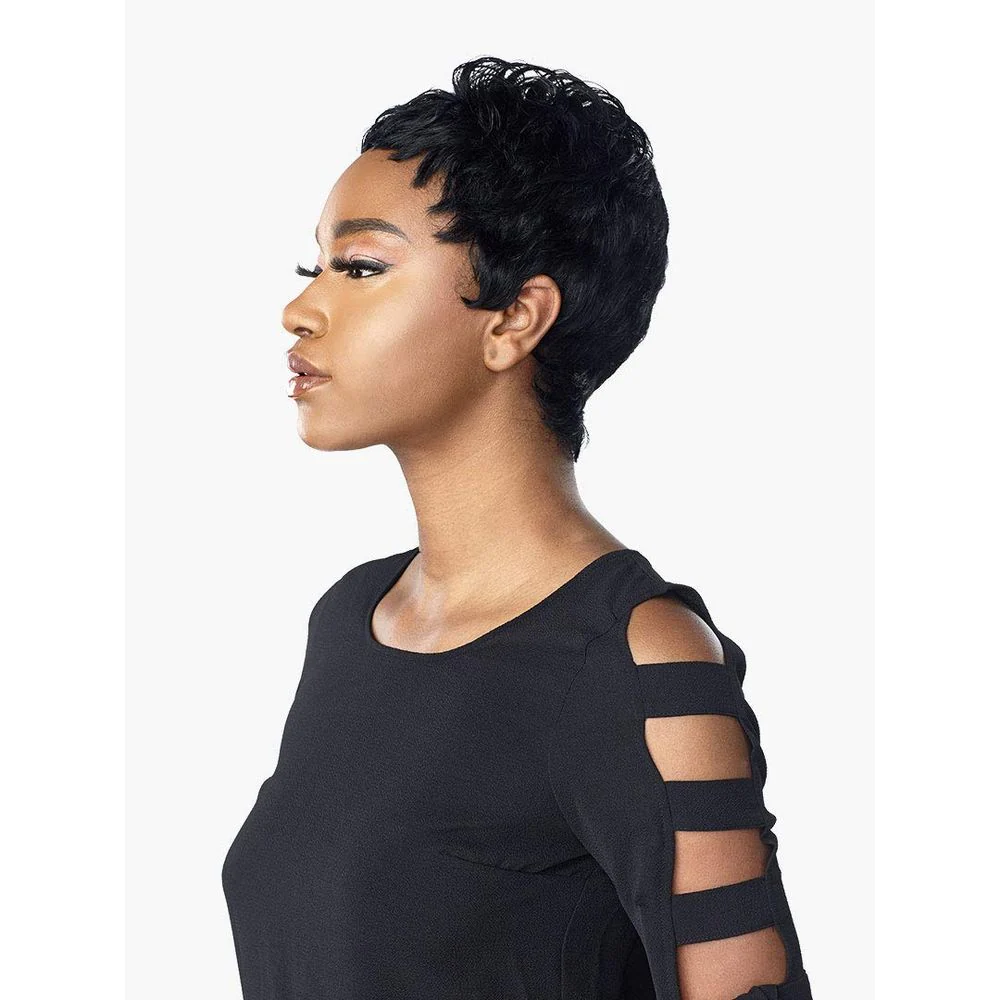 Sensationnel Empire Human Hair Salt & Pepper Full Wig - Mona - Image 4