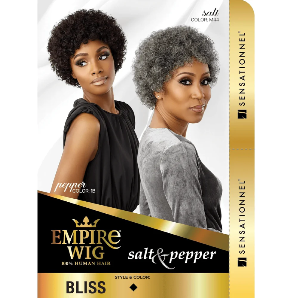 Sensationnel Empire Human Hair Wig Salt and Pepper - Bliss - Image 7