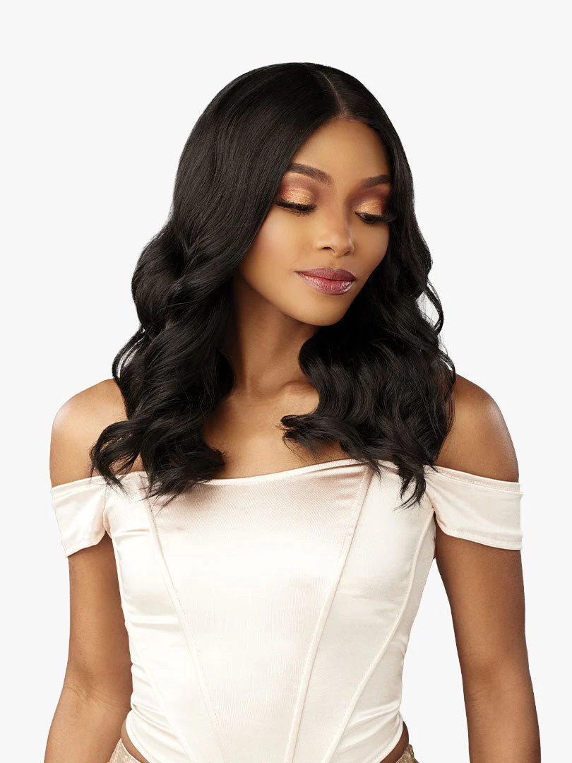 Sensationnel Glamzy Synthetic HD Lace V-Part Glueless Wig - Aria - Image 2