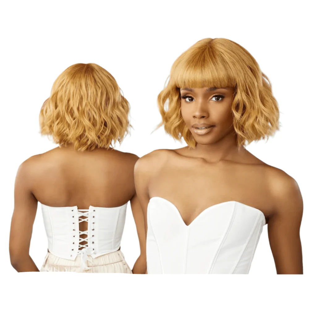 Sensationnel Glamzy Synthetic HD Lace Part Glueless Wig - Rosy - Image 2