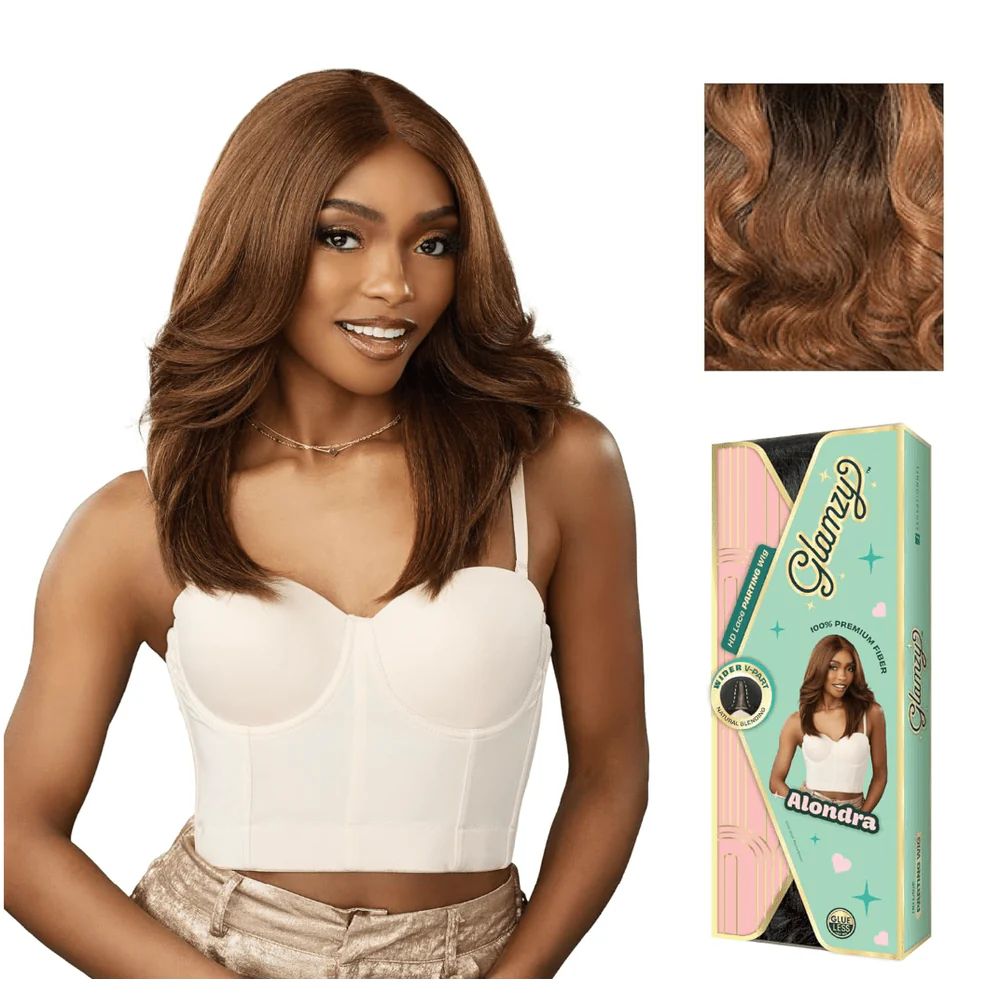 Sensationnel Glamzy Synthetic HD Lace Part Glueless Wig - Alondra - Image 4