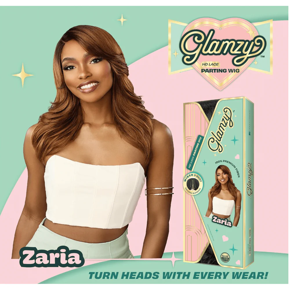 Sensationnel Glamzy Synthetic HD Lace Part Glueless Wig - Zaria - Image 4