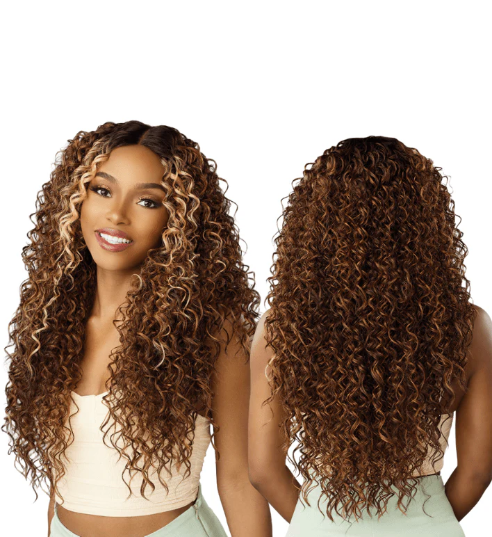 Sensationnel Glamzy Synthetic HD Lace Part Glueless Wig - Zinnia - Image 2